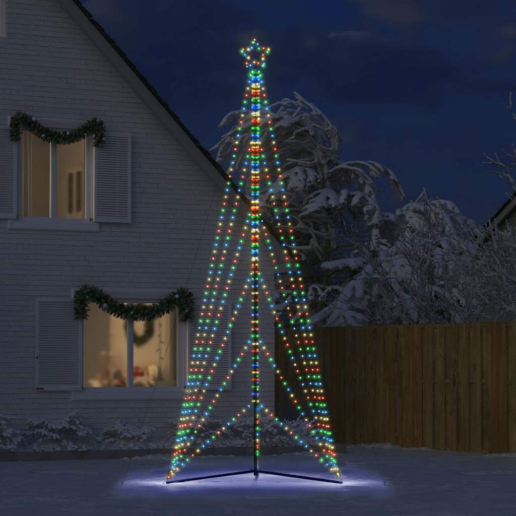 vidaXL Luces para árbol de Navidad 861 LEDs de colores 478 cm