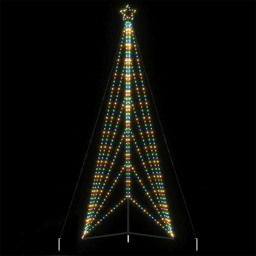 vidaXL Luces para árbol de Navidad 861 LEDs de colores 478 cm