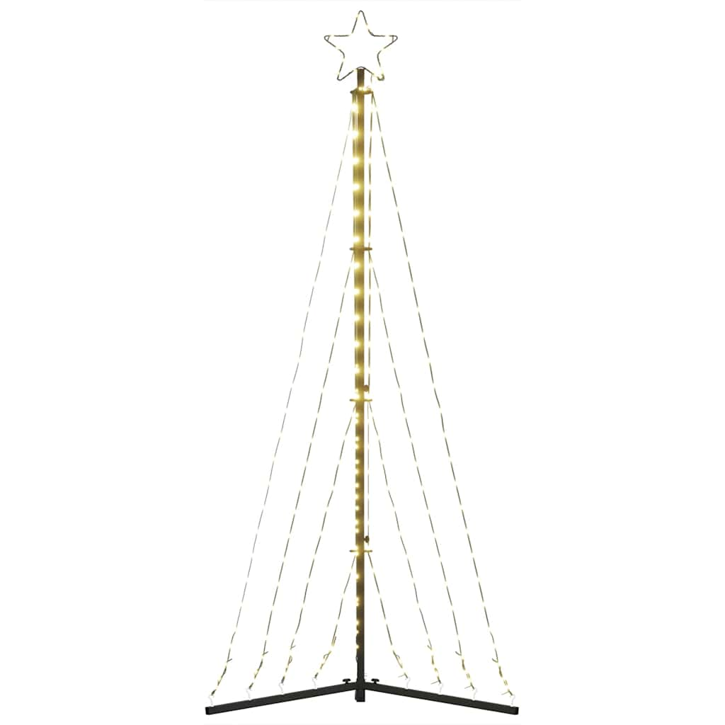 vidaXL Luces para árbol de Navidad 339 LEDs blanco cálido 187 cm