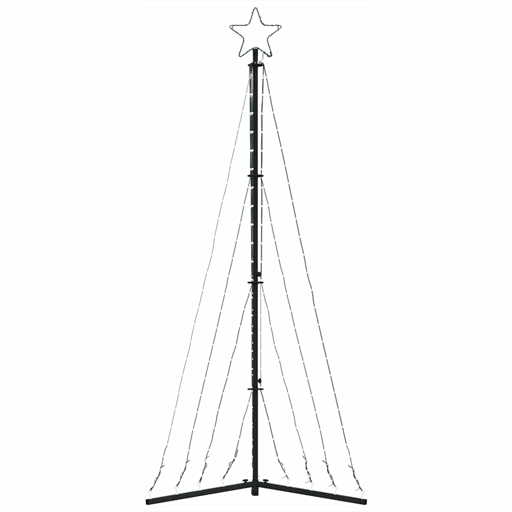 vidaXL Luces para árbol de Navidad 339 LEDs blanco frío 187 cm