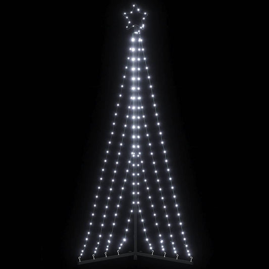 vidaXL Luces para árbol de Navidad 339 LEDs blanco frío 187 cm