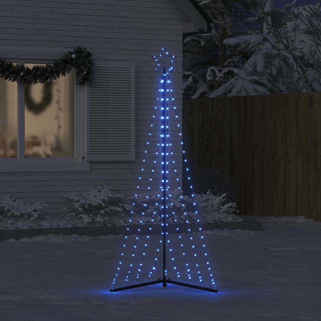 vidaXL Luces para árbol de Navidad 339 LED azul 187 cm