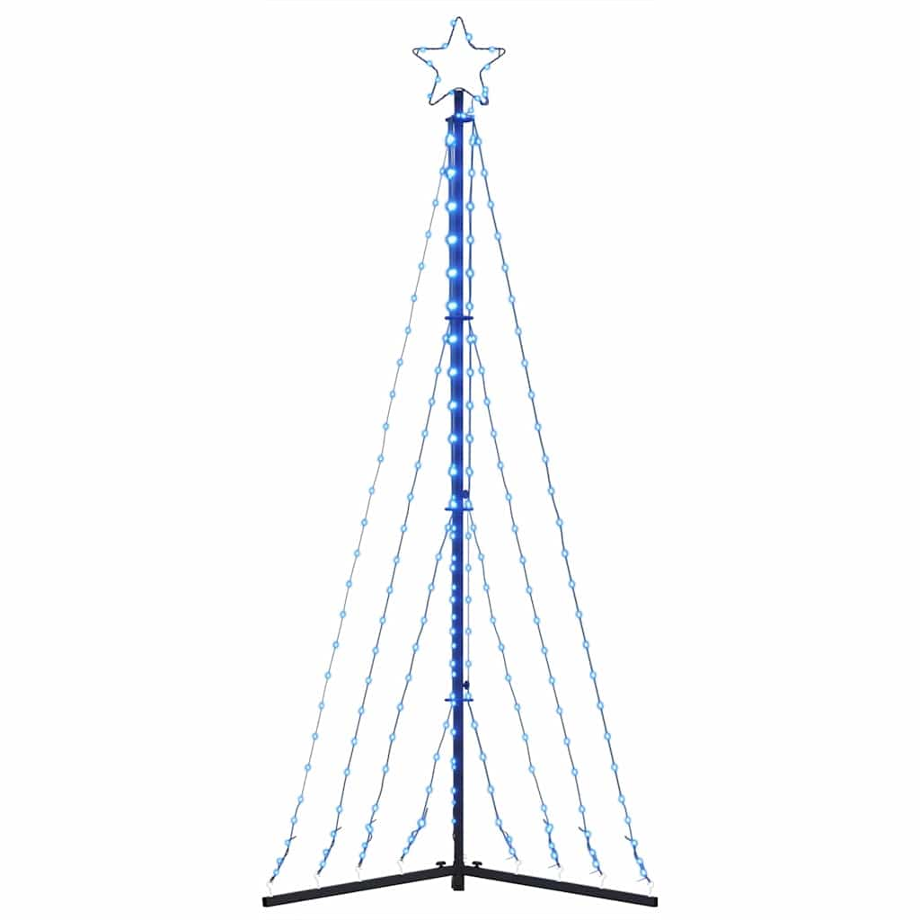 vidaXL Luces para árbol de Navidad 339 LED azul 187 cm