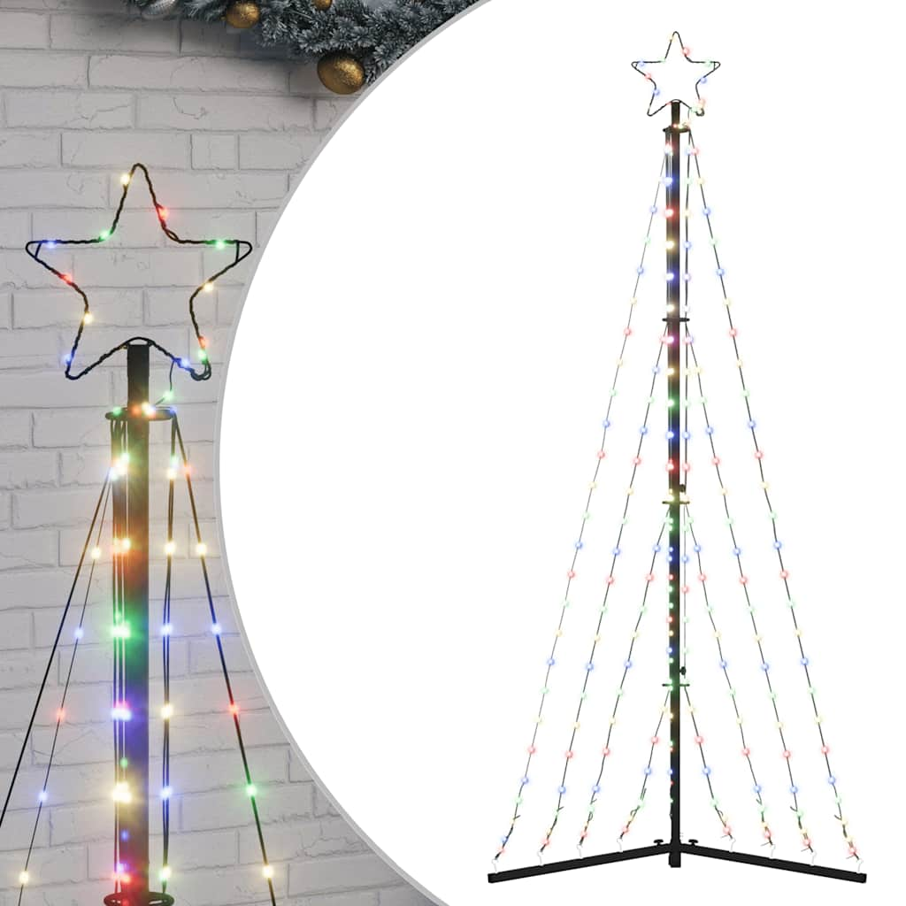 vidaXL Luces para árbol de Navidad 339 LEDs de colores 187 cm