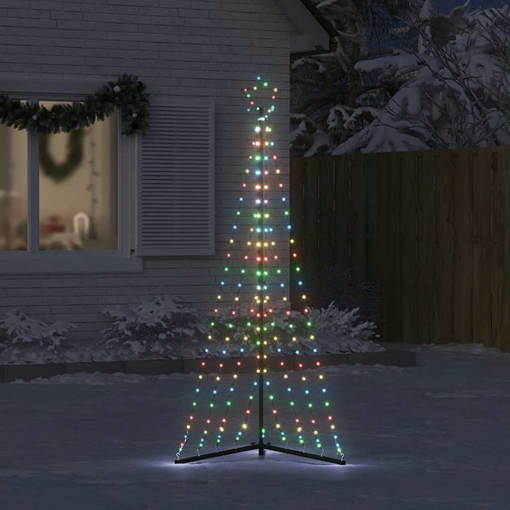 vidaXL Luces para árbol de Navidad 339 LEDs de colores 187 cm