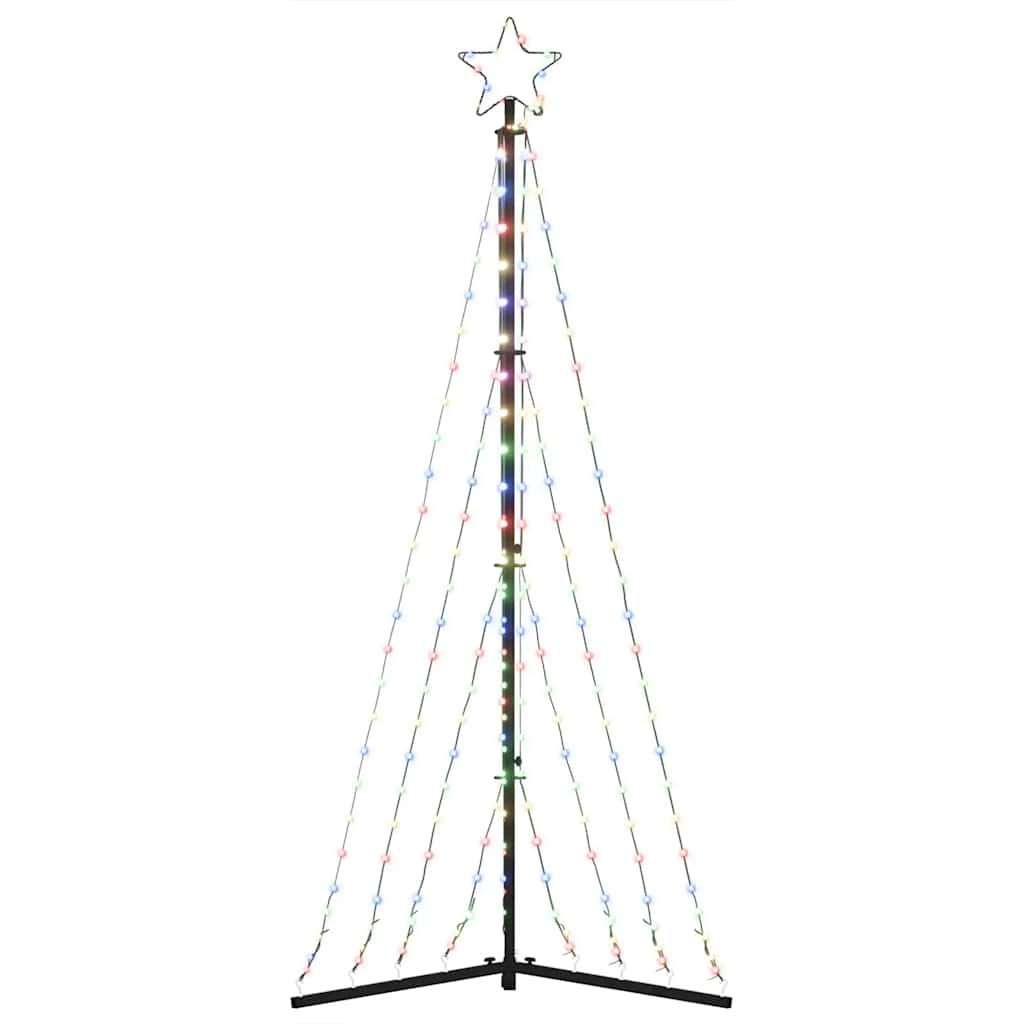 vidaXL Luces para árbol de Navidad 339 LEDs de colores 187 cm