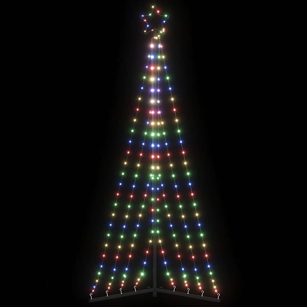 vidaXL Luces para árbol de Navidad 339 LEDs de colores 187 cm