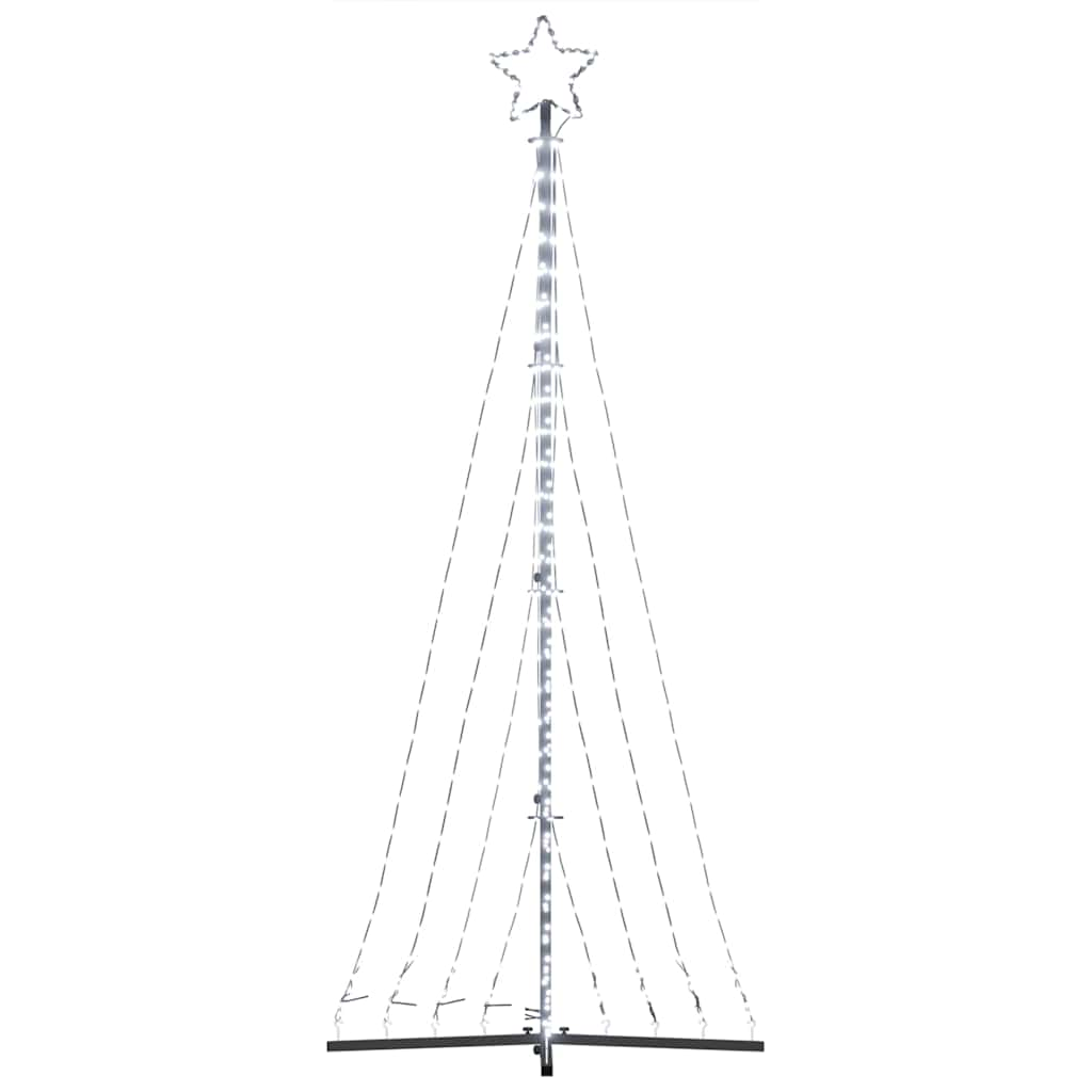 vidaXL Luces para árbol de Navidad 447 LEDs blanco frío 249 cm