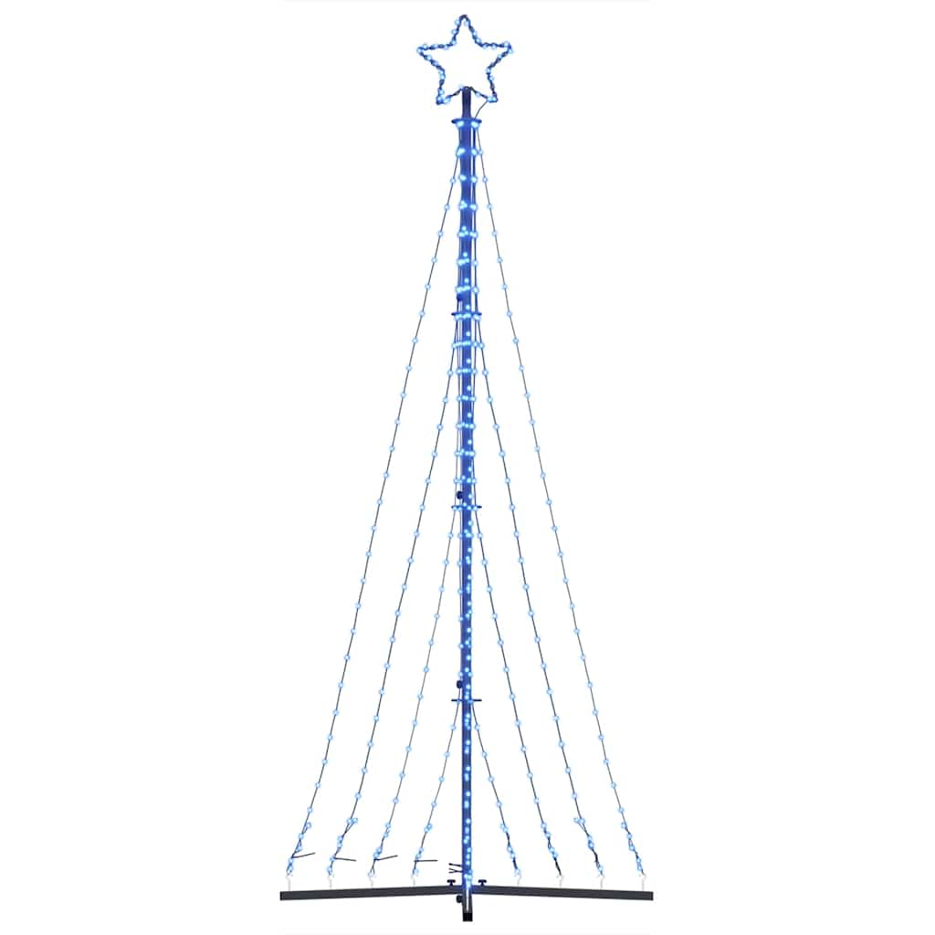 vidaXL Luces para árbol de Navidad 447 LED azul 249 cm