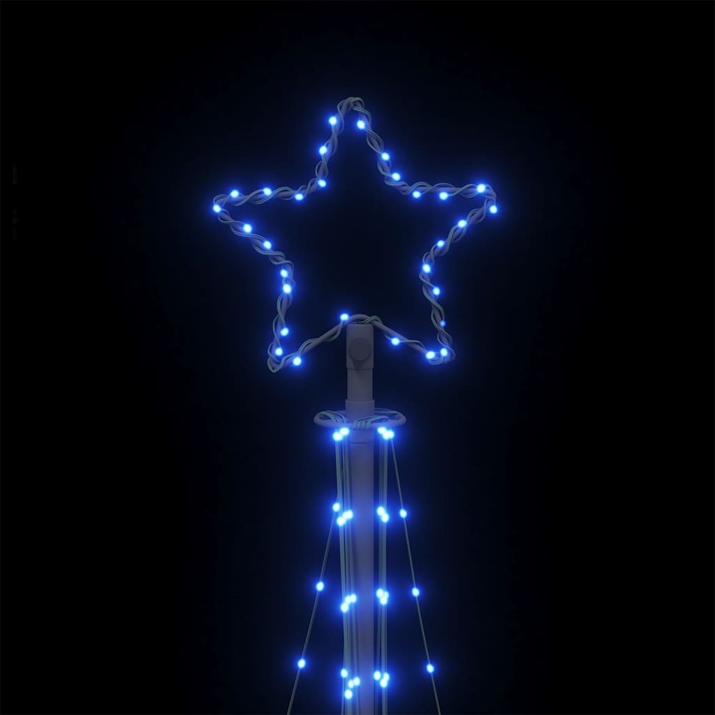 vidaXL Luces para árbol de Navidad 447 LED azul 249 cm