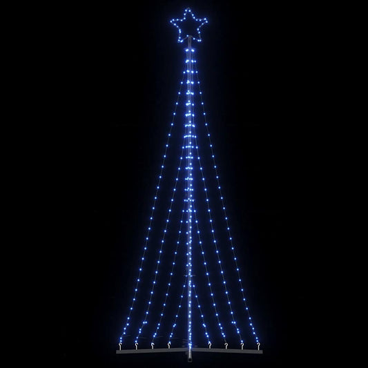 vidaXL Luces para árbol de Navidad 447 LED azul 249 cm