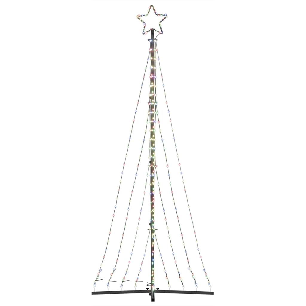 vidaXL Luces para árbol de Navidad 447 LEDs de colores 249 cm