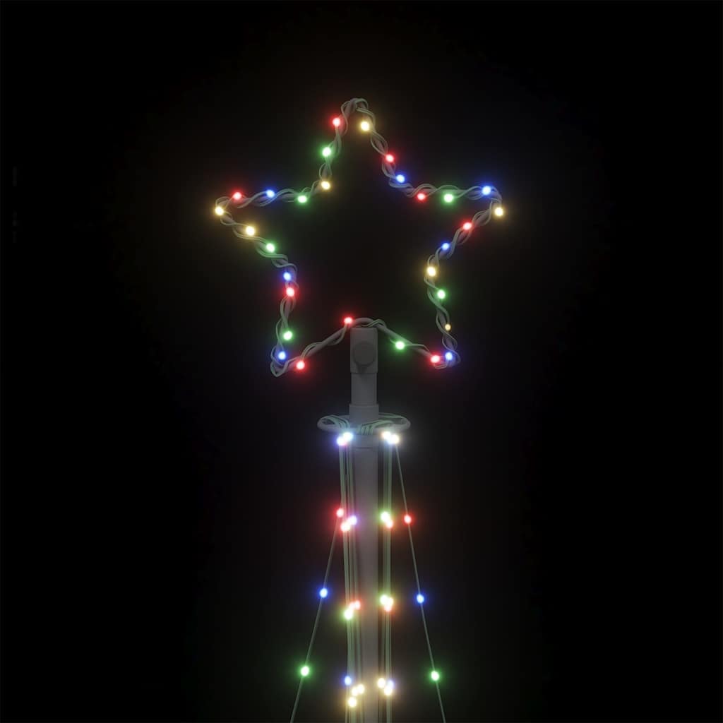 vidaXL Luces para árbol de Navidad 447 LEDs de colores 249 cm