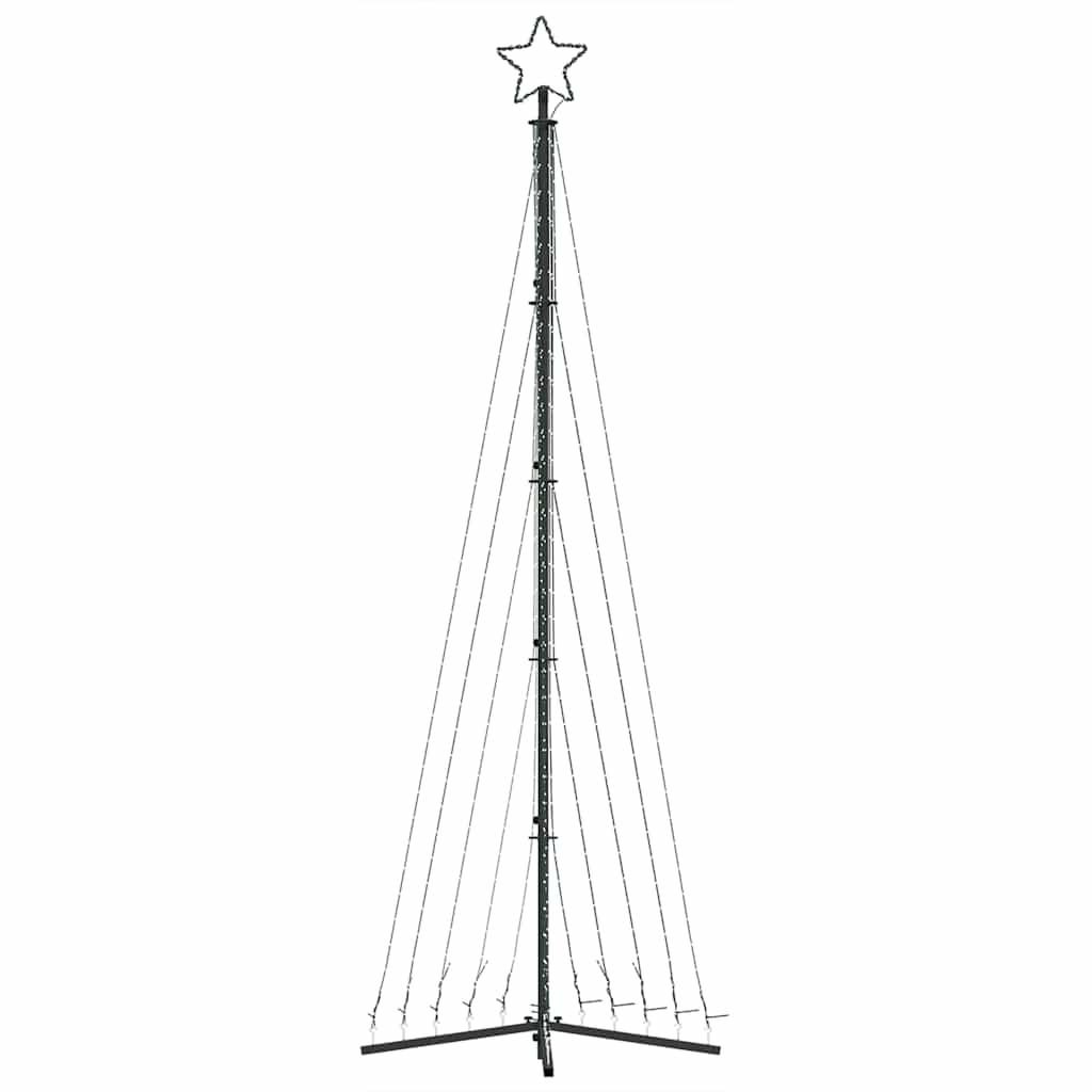 vidaXL Luces para árbol de Navidad 495 LEDs blanco cálido 300,5 cm