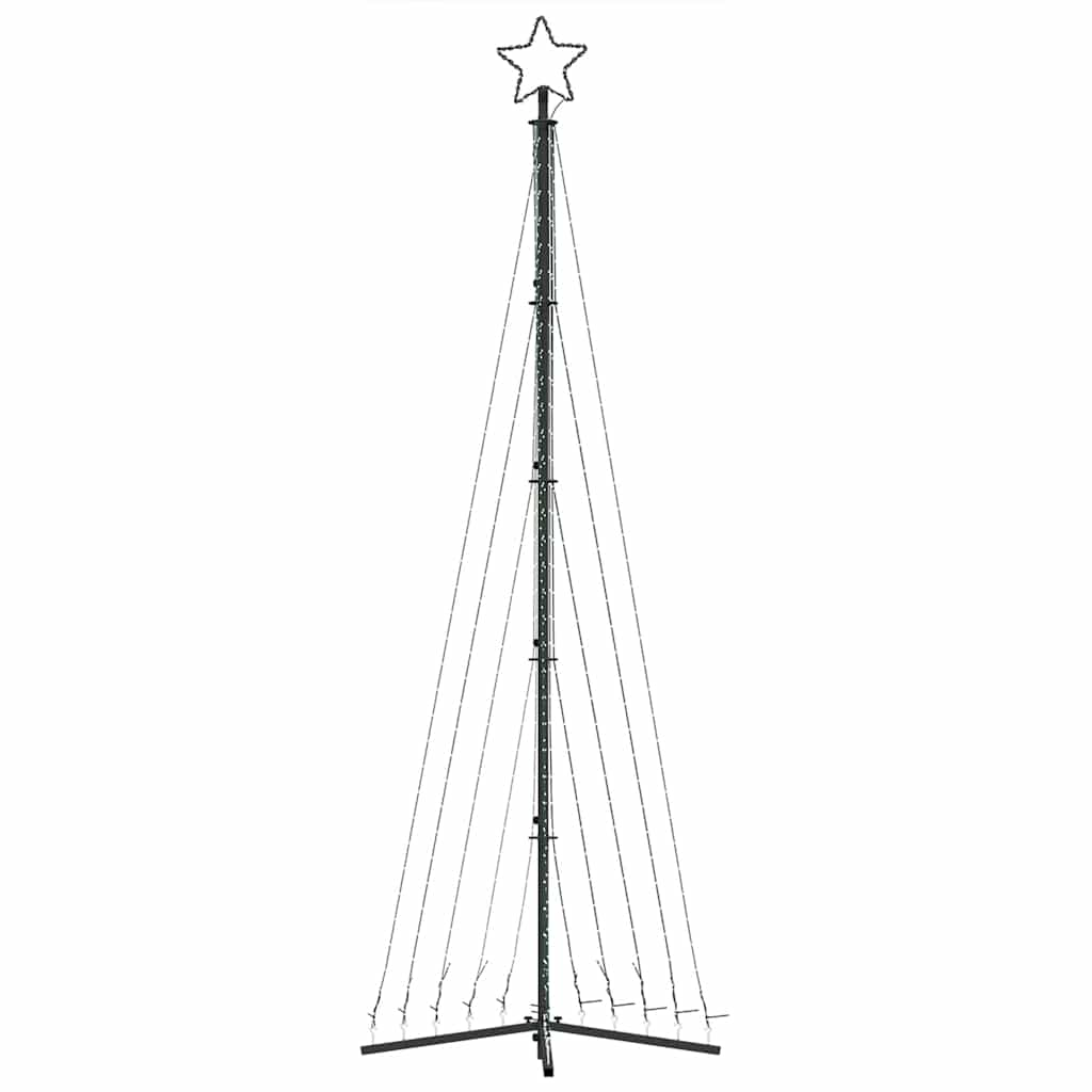 vidaXL Luces para árbol de Navidad 495 LEDs blanco frío 300,5 cm