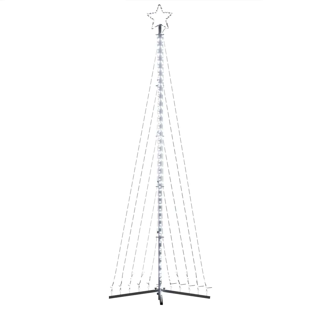 vidaXL Luces para árbol de Navidad 495 LEDs blanco frío 300,5 cm