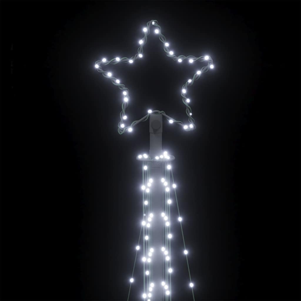 vidaXL Luces para árbol de Navidad 495 LEDs blanco frío 300,5 cm