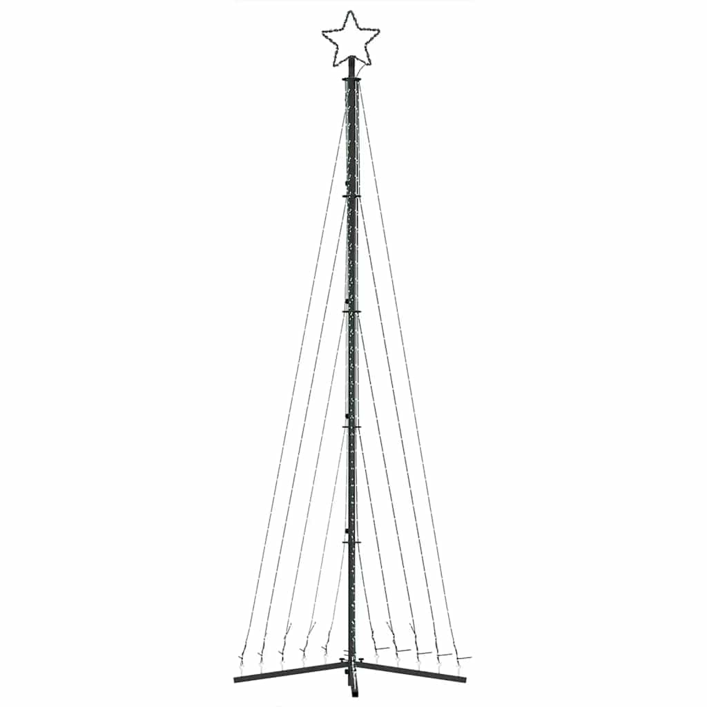 vidaXL Luces para árbol de Navidad 495 LED azul 300,5 cm