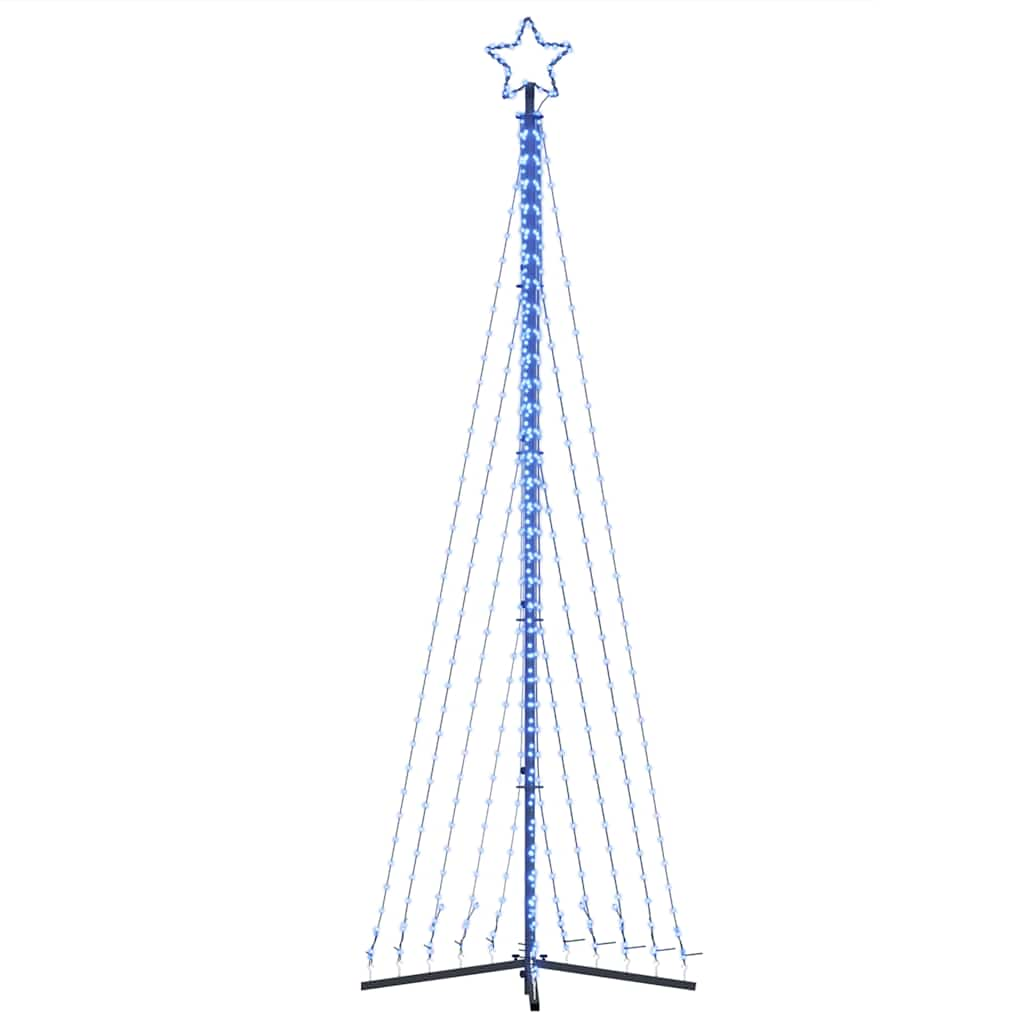 vidaXL Luces para árbol de Navidad 495 LED azul 300,5 cm