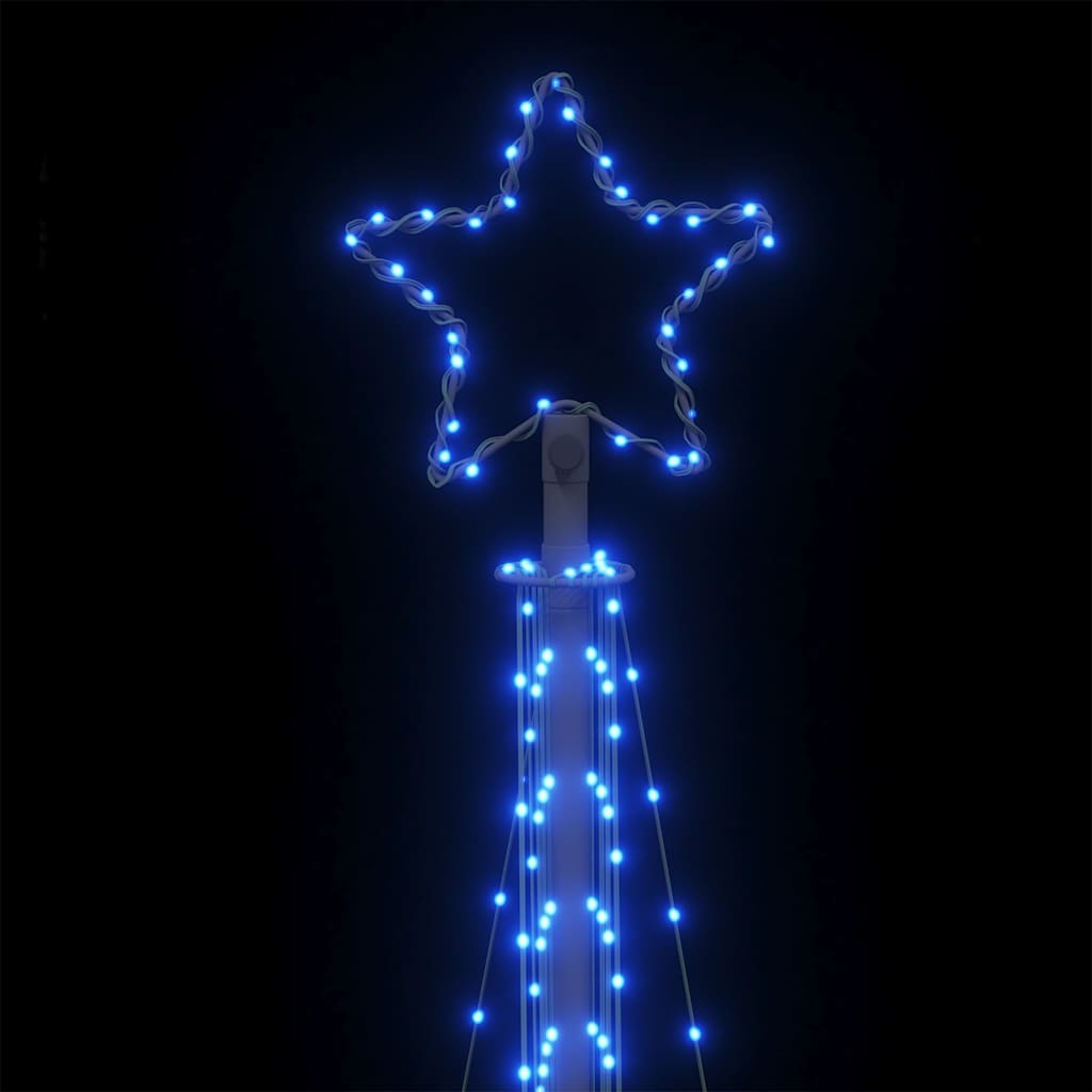 vidaXL Luces para árbol de Navidad 495 LED azul 300,5 cm