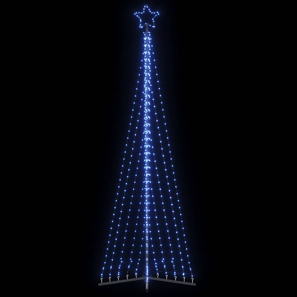 vidaXL Luces para árbol de Navidad 495 LED azul 300,5 cm