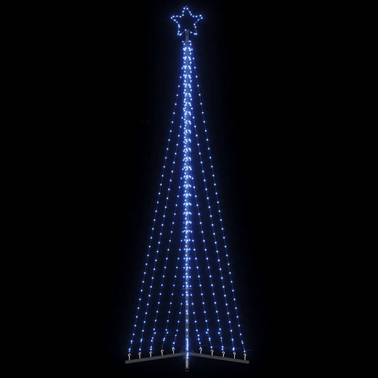 vidaXL Luces para árbol de Navidad 495 LED azul 300,5 cm