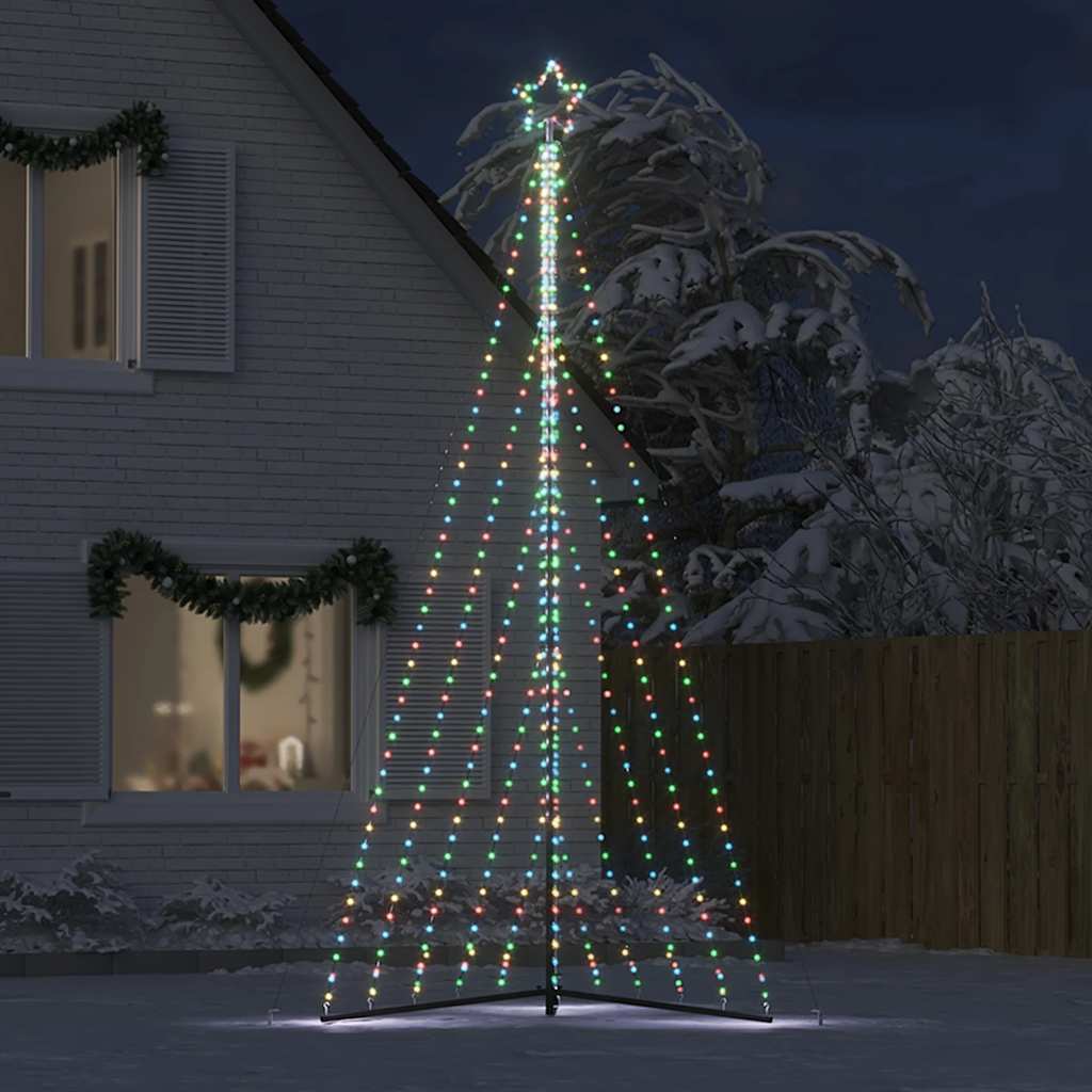 vidaXL Luces para árbol de Navidad 570 LEDs de colores 399 cm