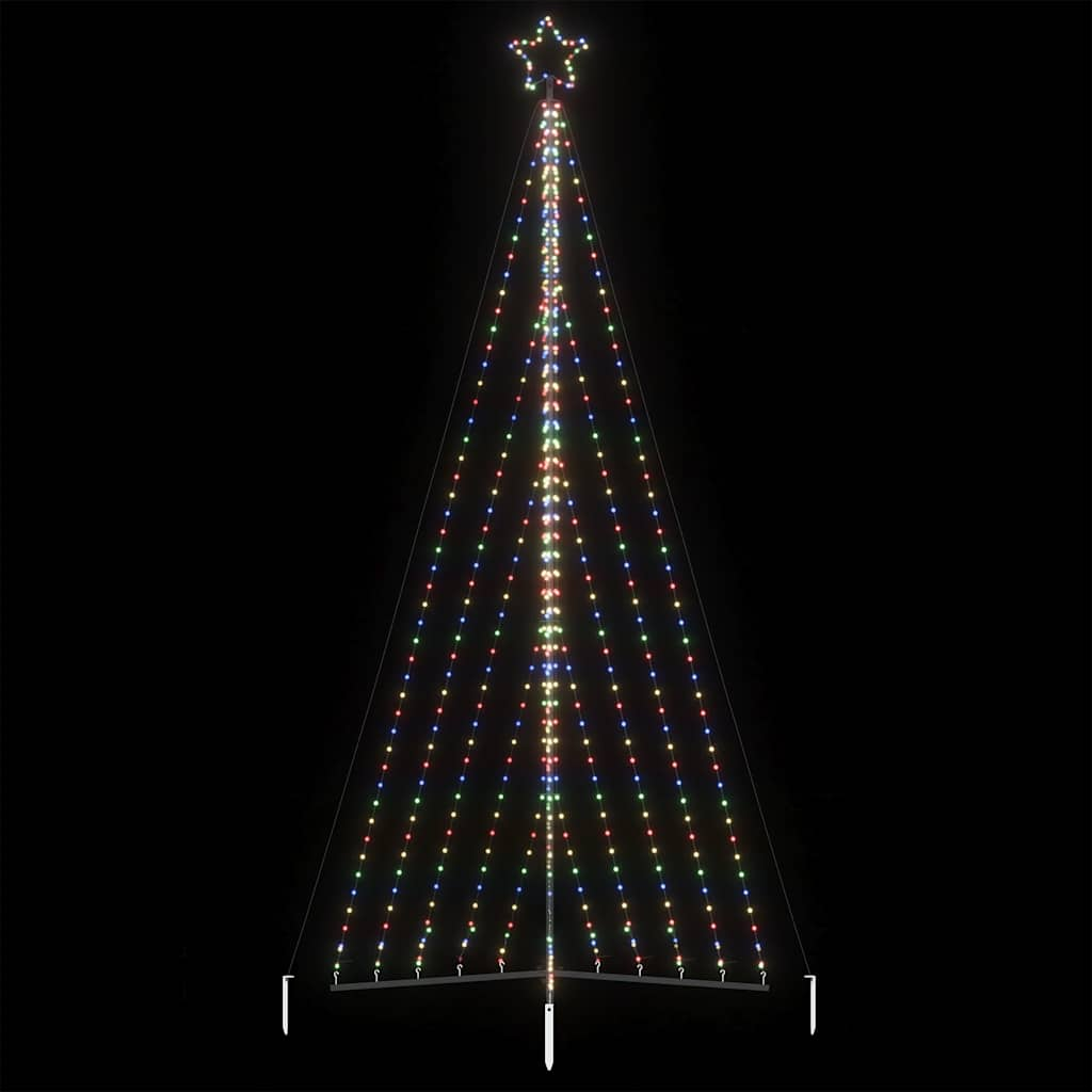 vidaXL Luces para árbol de Navidad 570 LEDs de colores 399 cm