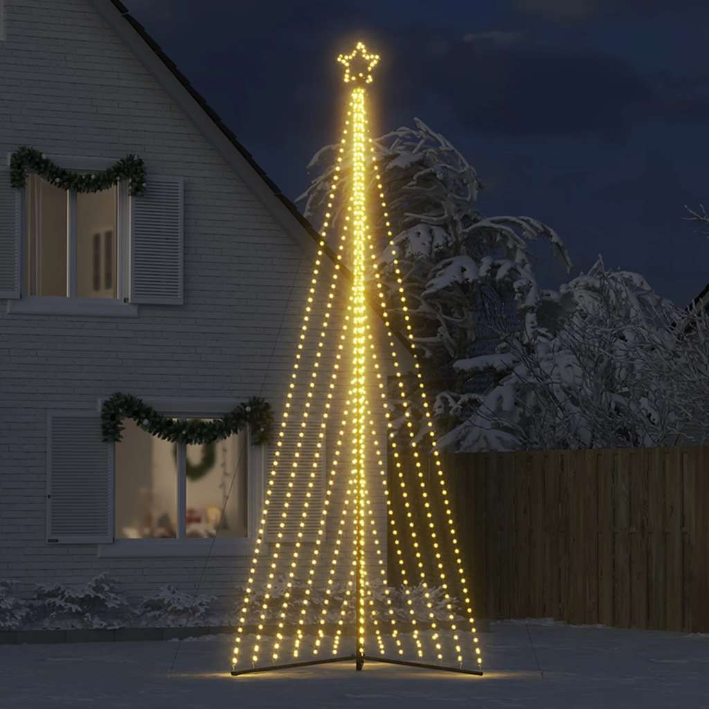 vidaXL Luces para árbol de Navidad 789 LEDs blanco cálido 476 cm