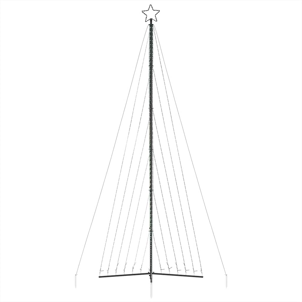 vidaXL Luces para árbol de Navidad 789 LEDs blanco cálido 476 cm