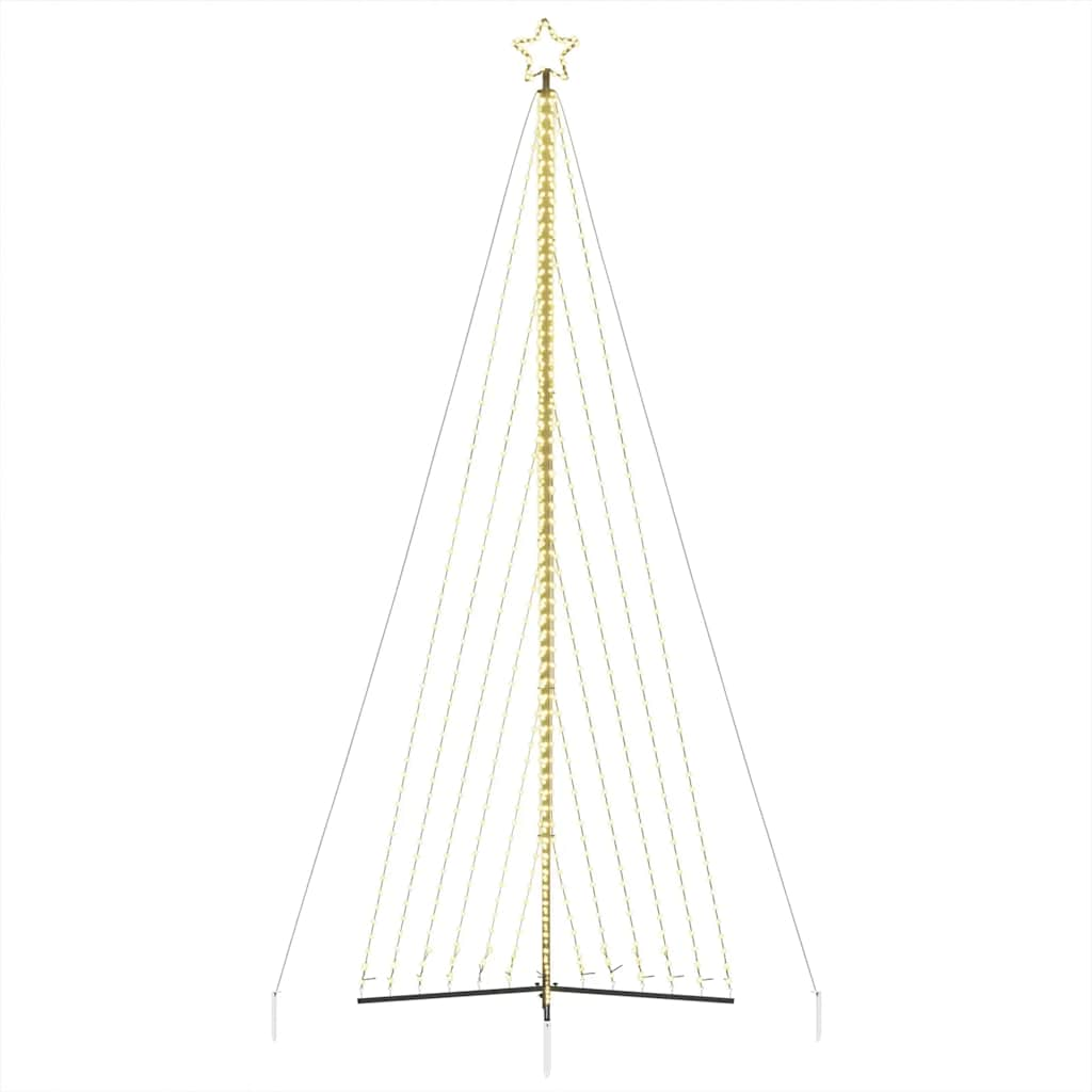 vidaXL Luces para árbol de Navidad 789 LEDs blanco cálido 476 cm