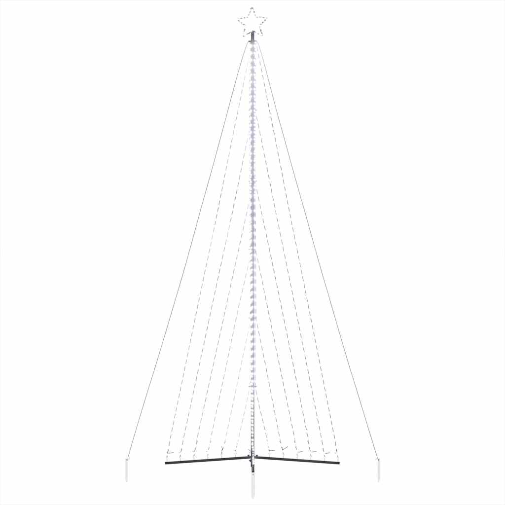 vidaXL Luces para árbol de Navidad 789 LEDs blanco frío 476 cm