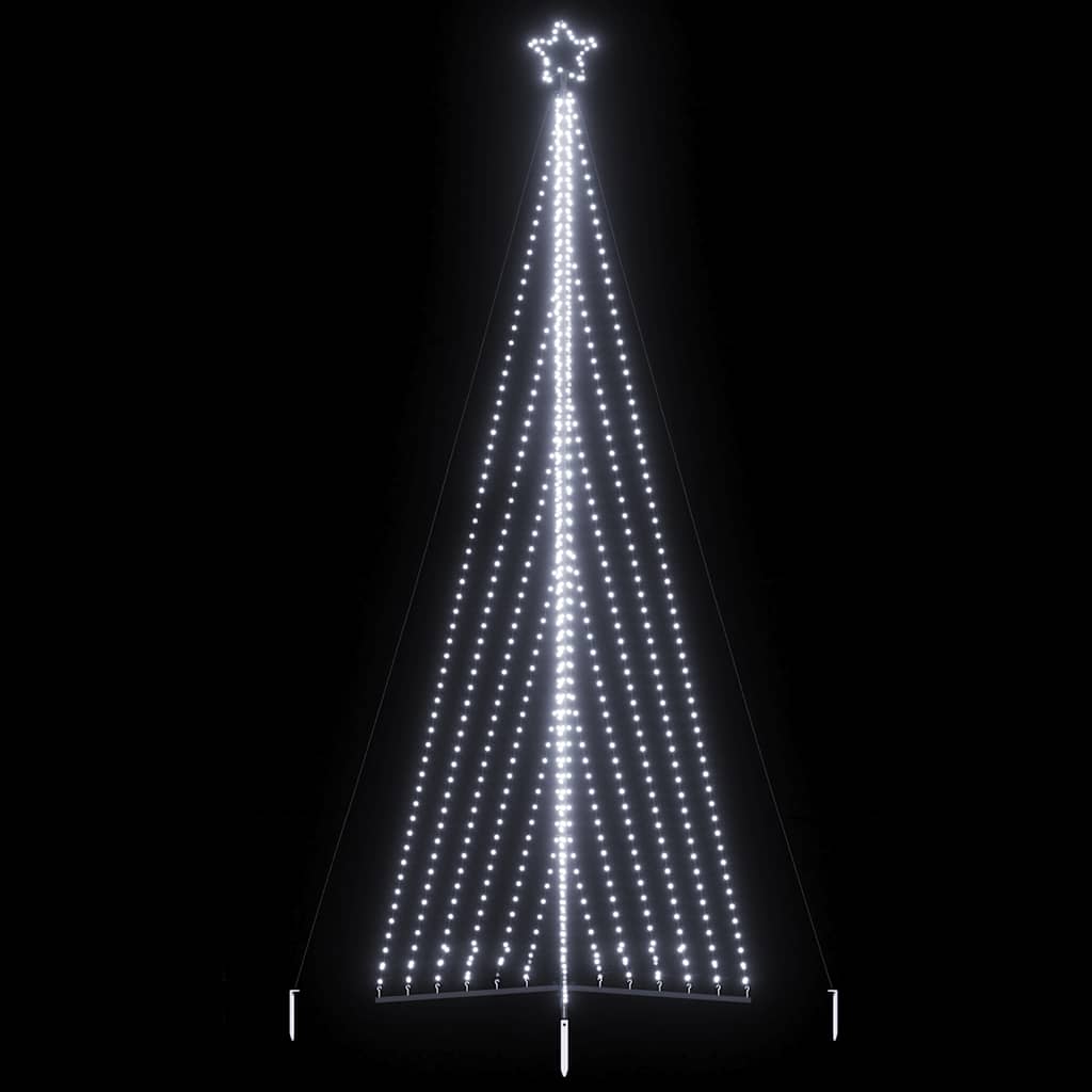 vidaXL Luces para árbol de Navidad 789 LEDs blanco frío 476 cm