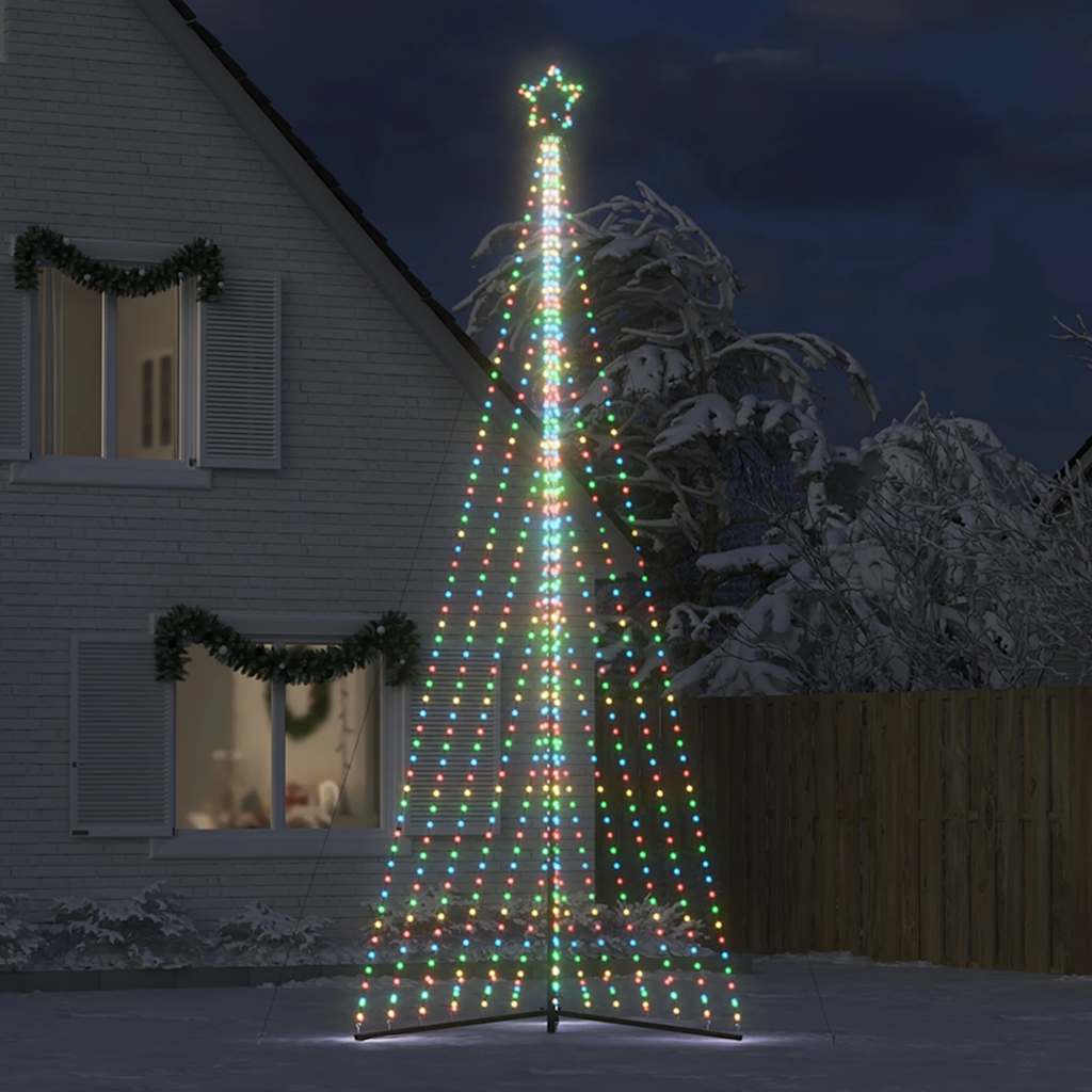 vidaXL Luces para árbol de Navidad 789 LEDs de colores 476 cm