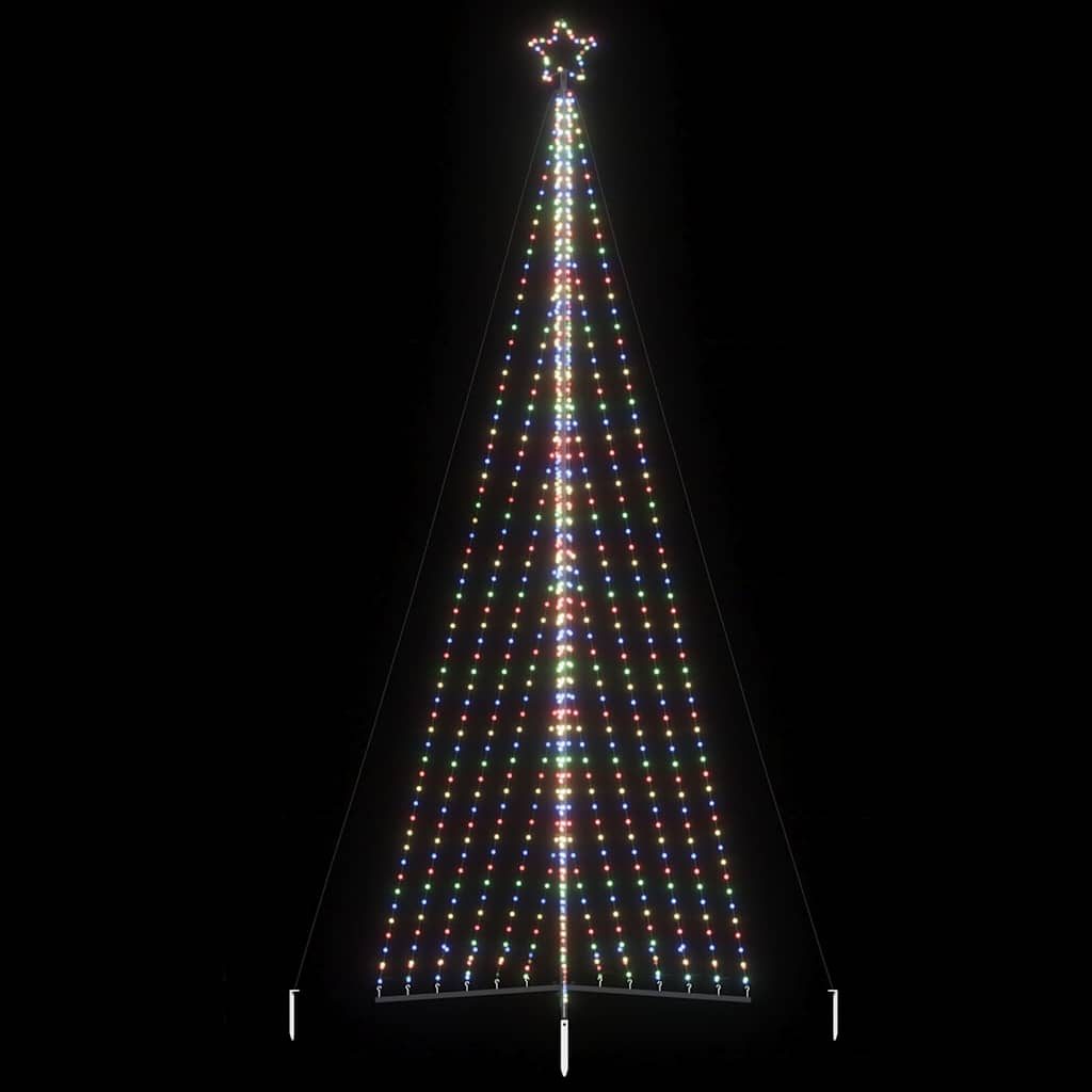 vidaXL Luces para árbol de Navidad 789 LEDs de colores 476 cm