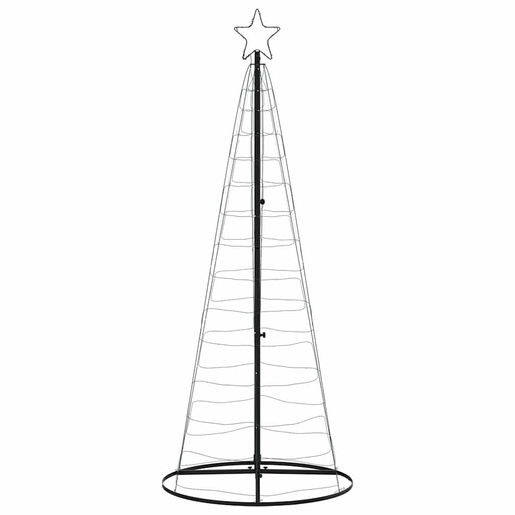 vidaXL Árbol de Navidad cono de luz 200 LEDs azul 182 cm