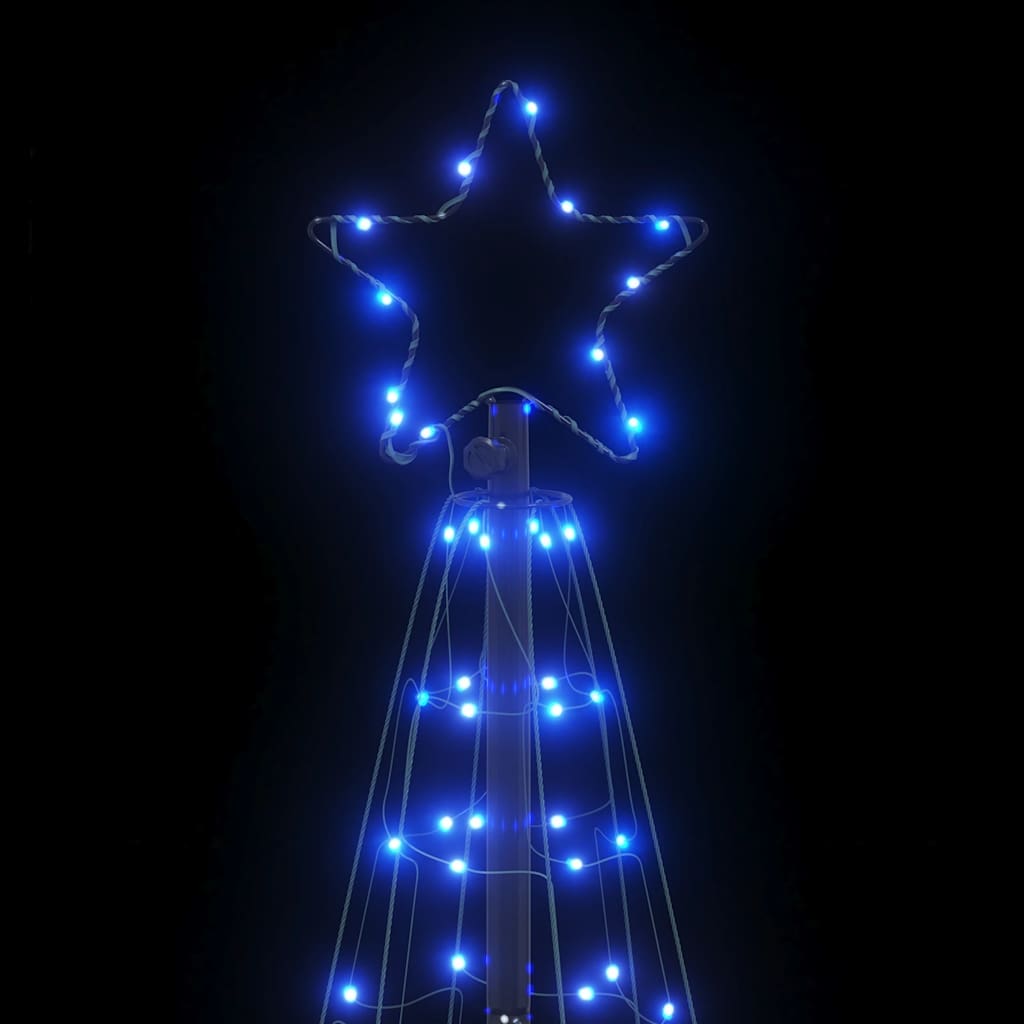 vidaXL Árbol de Navidad cono de luz 200 LEDs azul 182 cm