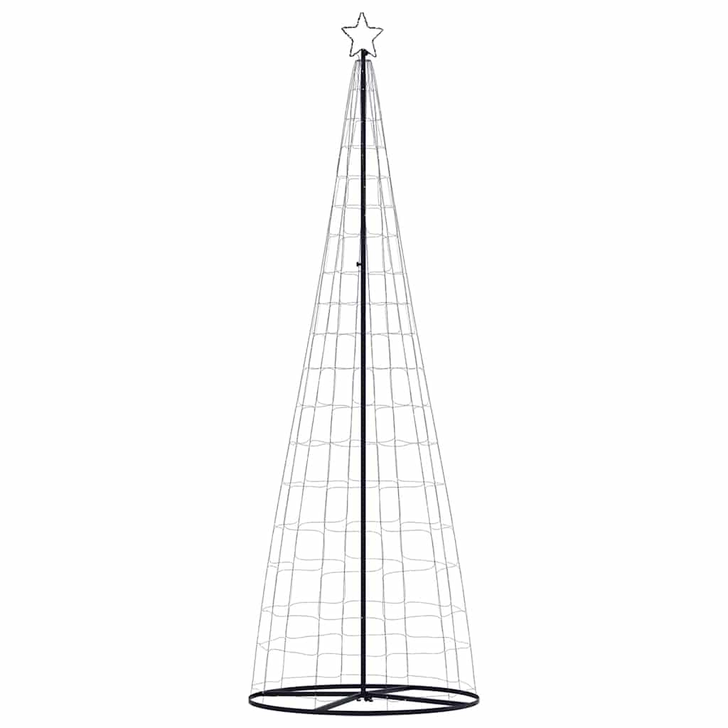 vidaXL Árbol de Navidad cono de luz 550 LEDs blanco cálido 304 cm