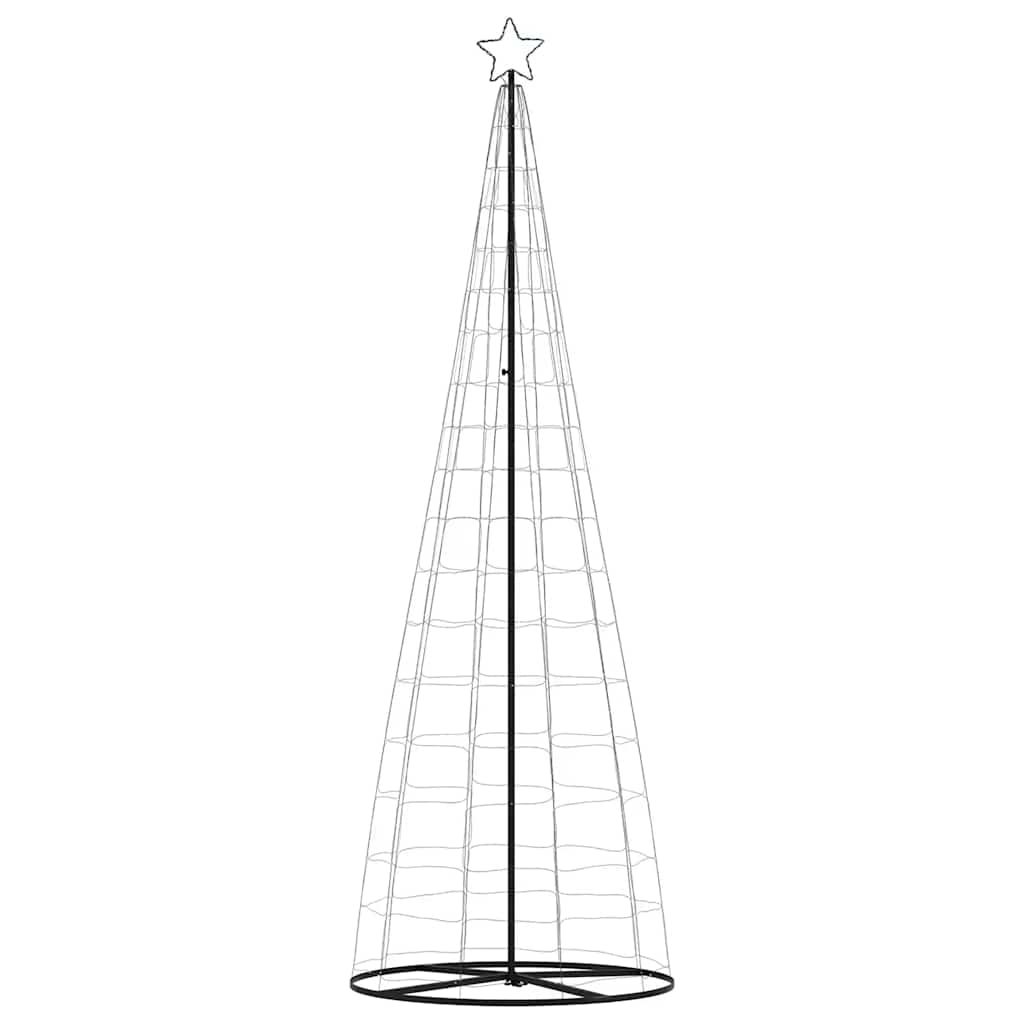 vidaXL Árbol de Navidad cono de luz 550 LEDs blanco cálido 304 cm