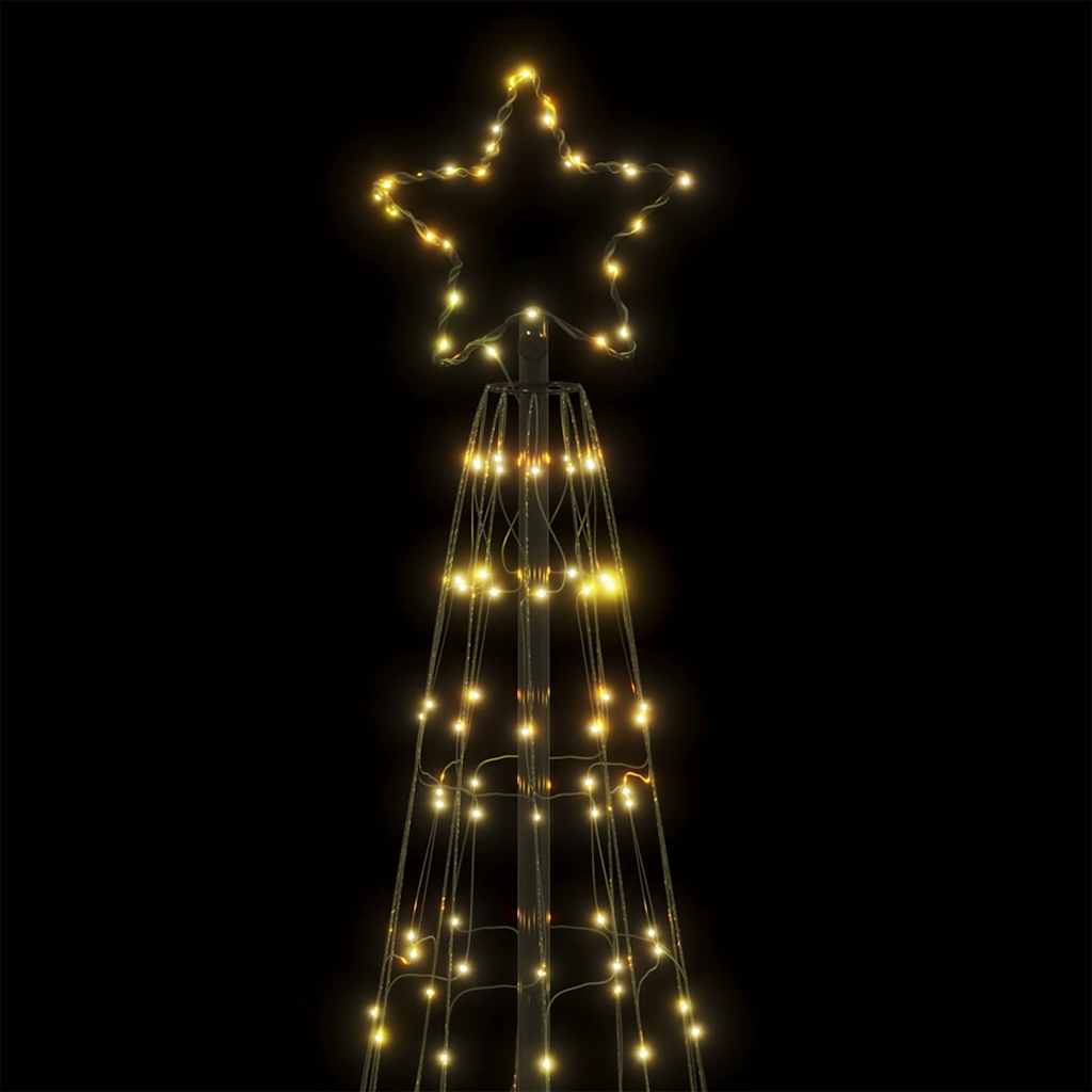 vidaXL Árbol de Navidad cono de luz 550 LEDs blanco cálido 304 cm