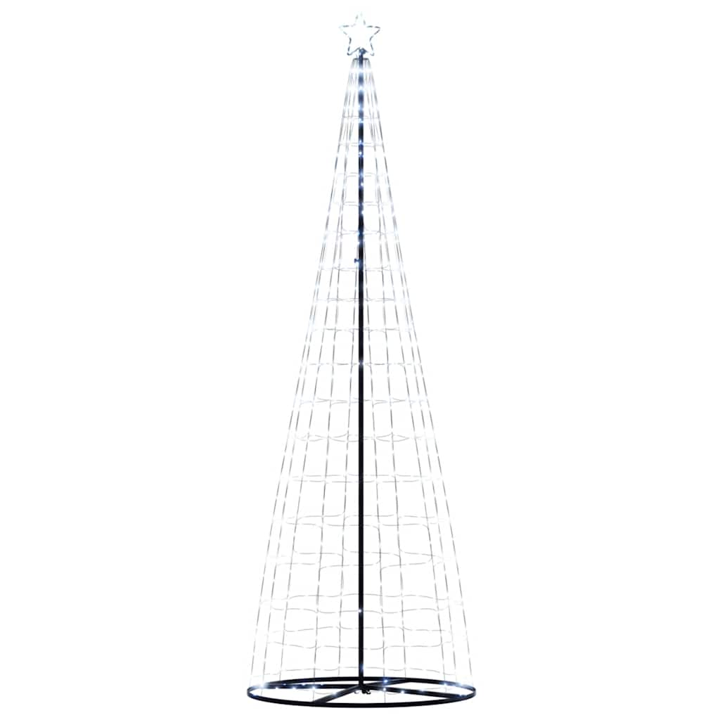 vidaXL Árbol de Navidad cono de luz 550 LEDs blanco frío 304 cm