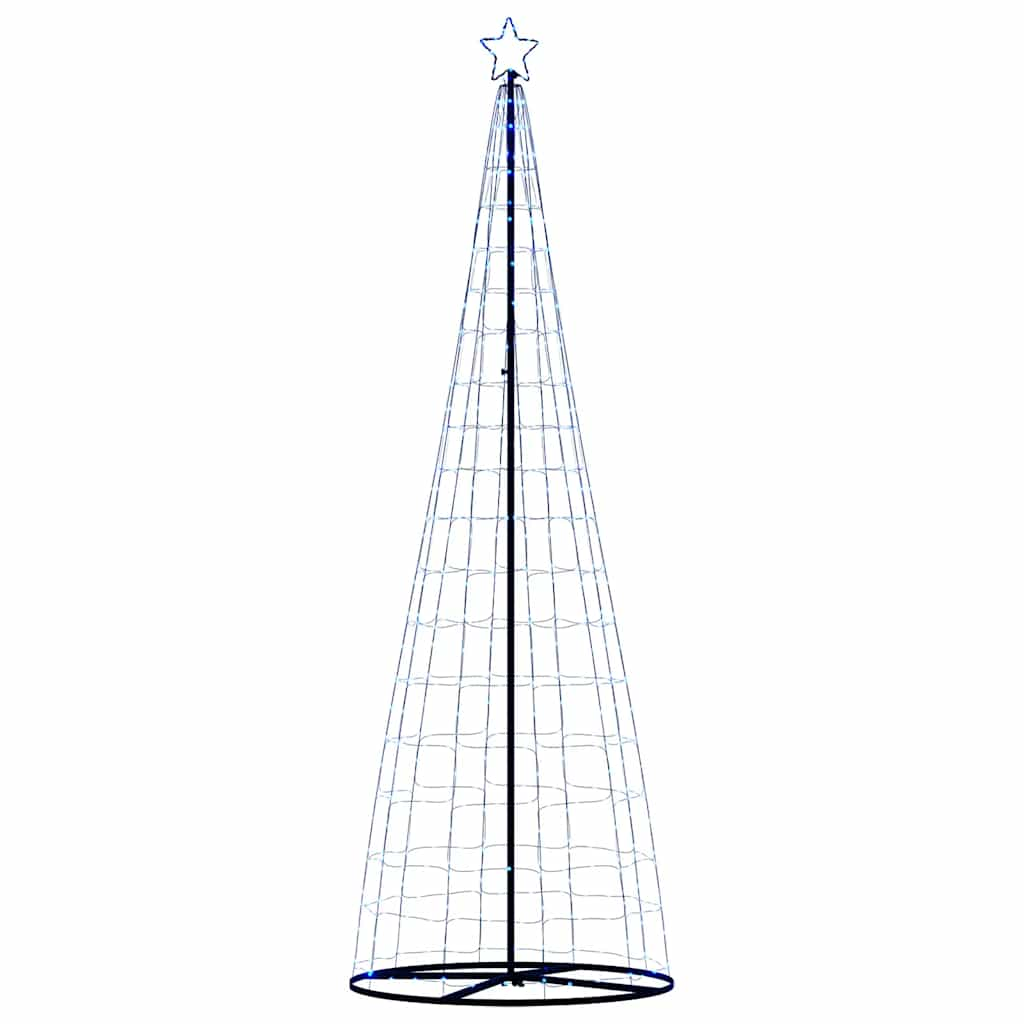 vidaXL Árbol de Navidad cono de luz 550 LEDs azul 304 cm