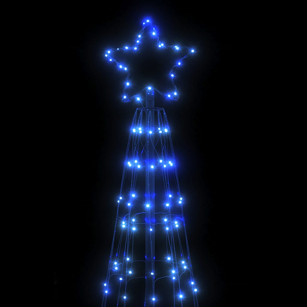 vidaXL Árbol de Navidad cono de luz 550 LEDs azul 304 cm