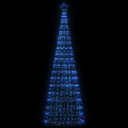 vidaXL Árbol de Navidad cono de luz 550 LEDs azul 304 cm