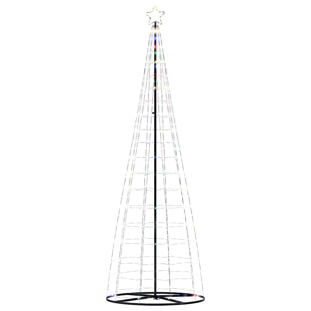 vidaXL Árbol de Navidad cono de luz 550 LEDs de colores 304 cm