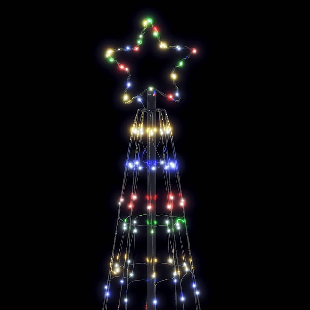 vidaXL Árbol de Navidad cono de luz 550 LEDs de colores 304 cm