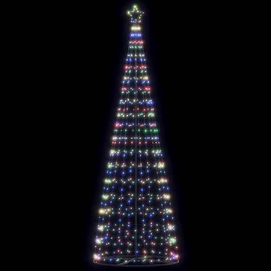 vidaXL Árbol de Navidad cono de luz 550 LEDs de colores 304 cm