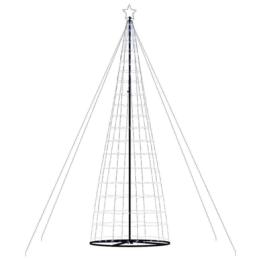 vidaXL Árbol de Navidad cono de luz 1534 LEDs blanco frío 503 cm