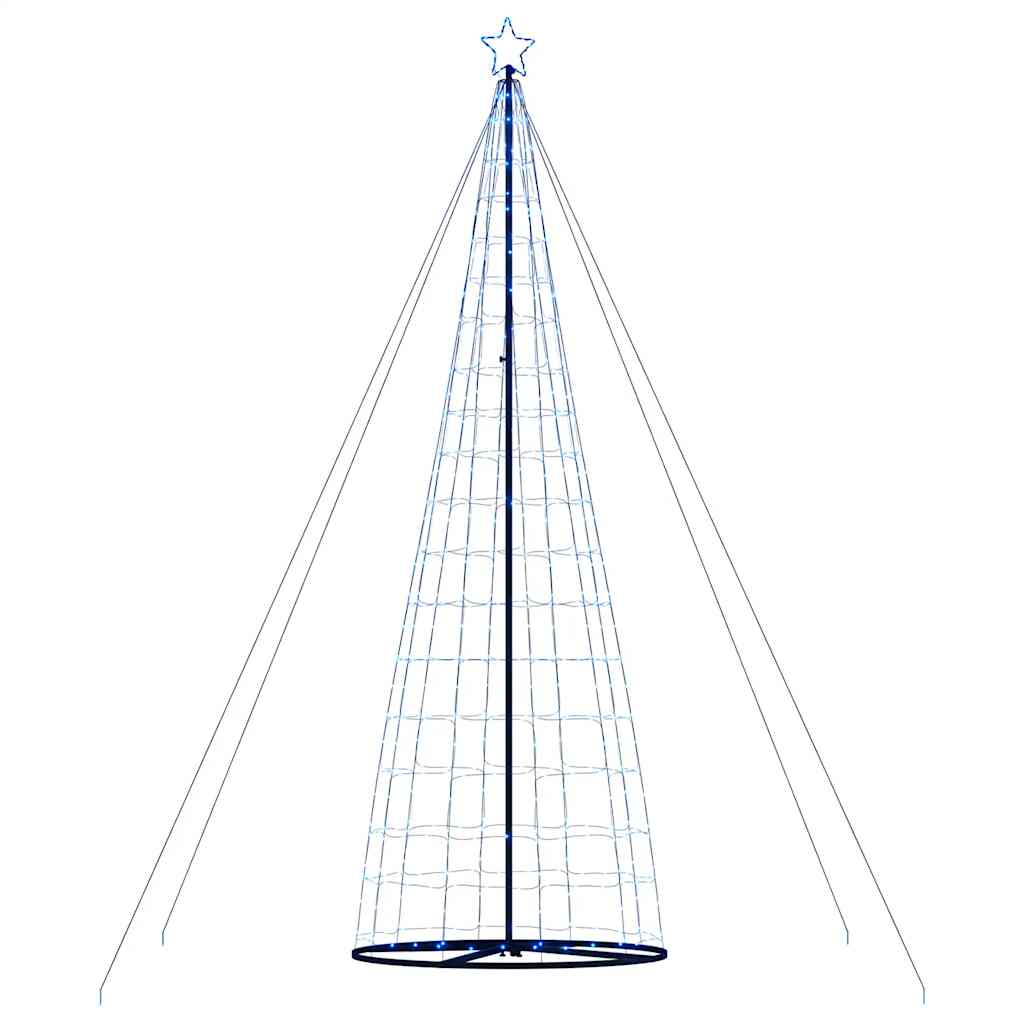 vidaXL Árbol de Navidad cono de luz 1534 LEDs azul 503 cm