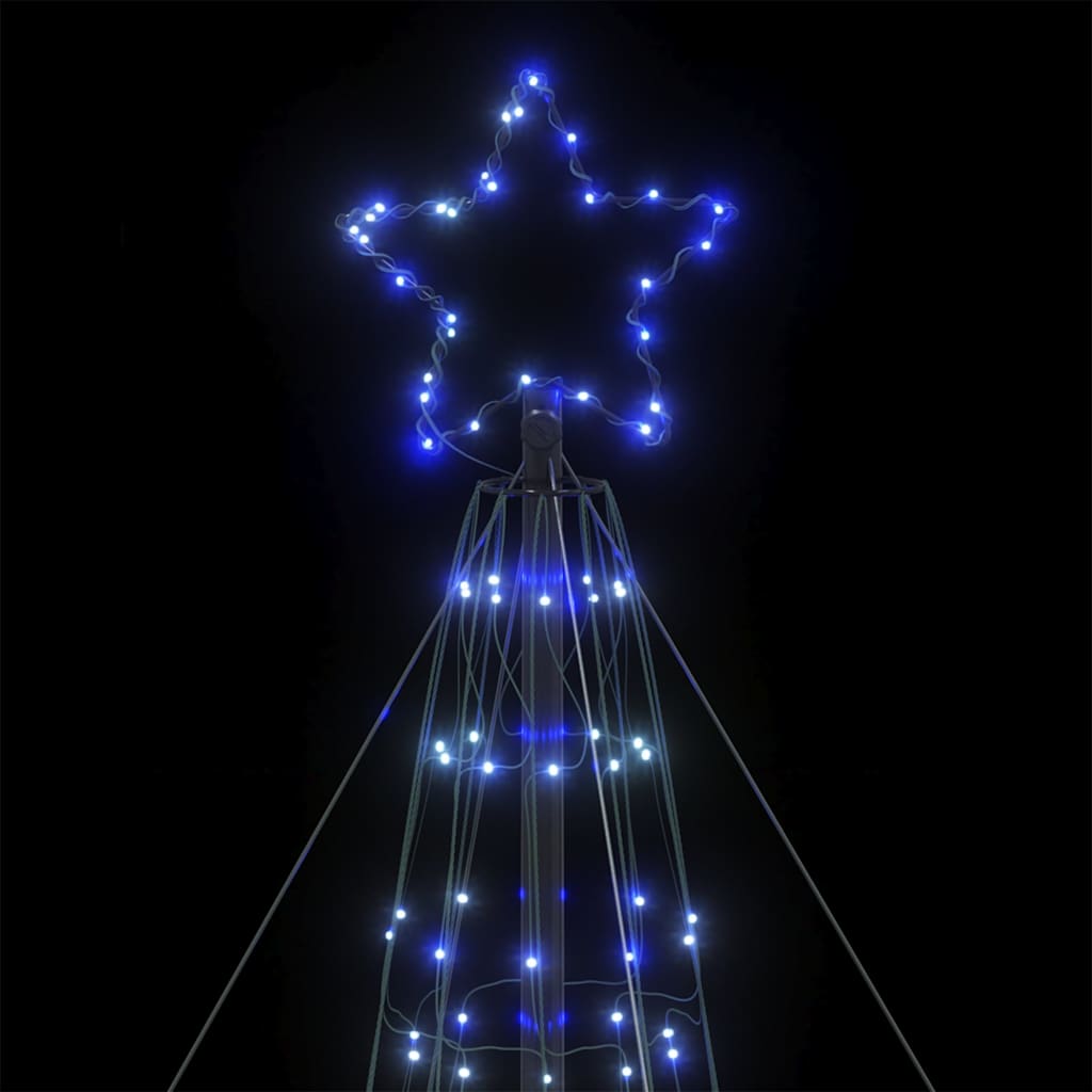 vidaXL Árbol de Navidad cono de luz 1534 LEDs azul 503 cm